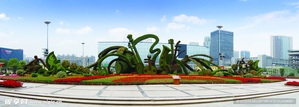 杭州城市立体花坛