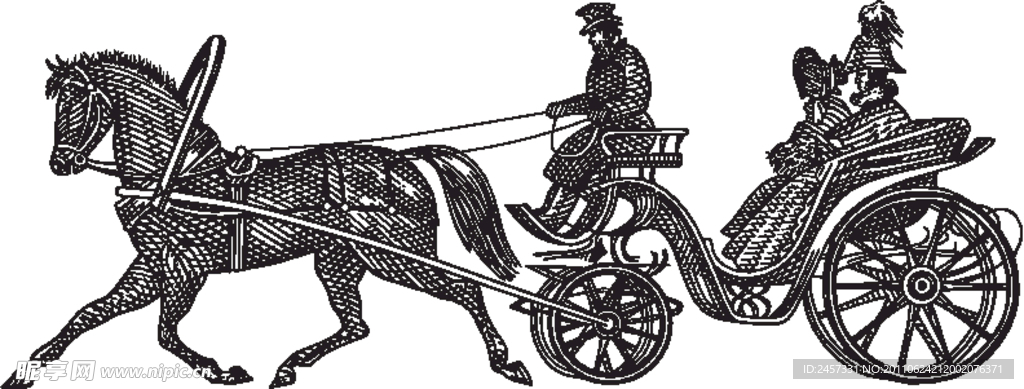 古代馬車貴族生活