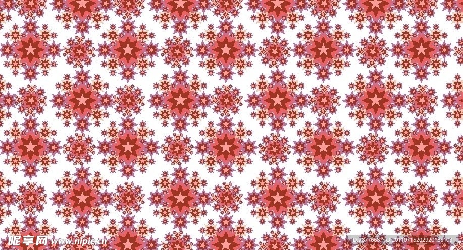 粉色星花紋