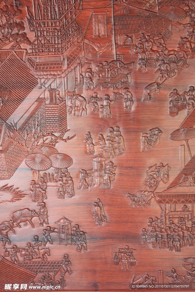 紅木清明上河圖