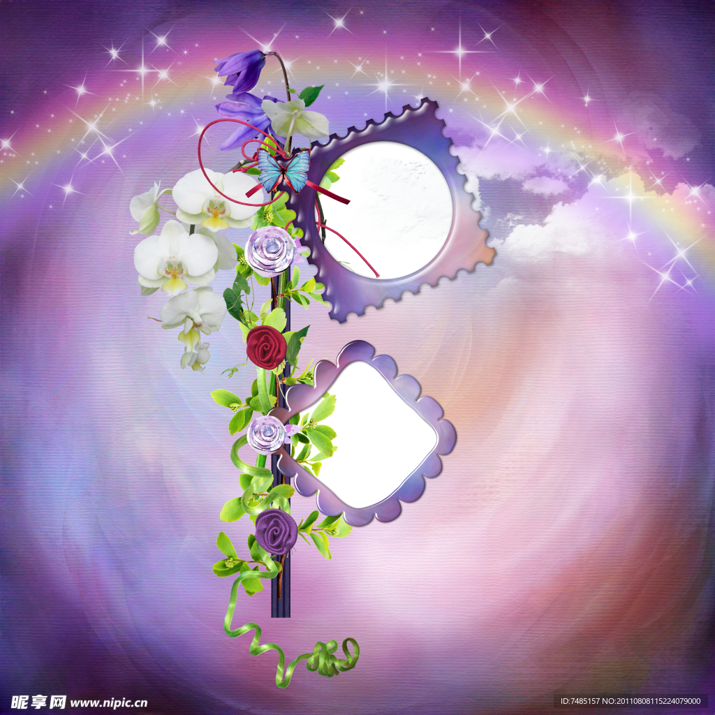 花朵相框