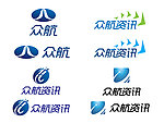 企业标志设计图 科技标志 蓝色标志