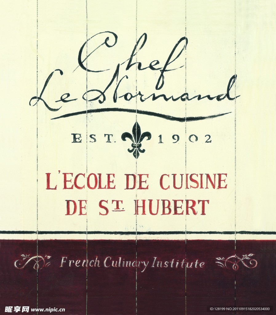 法国烹饪学校宣传海报