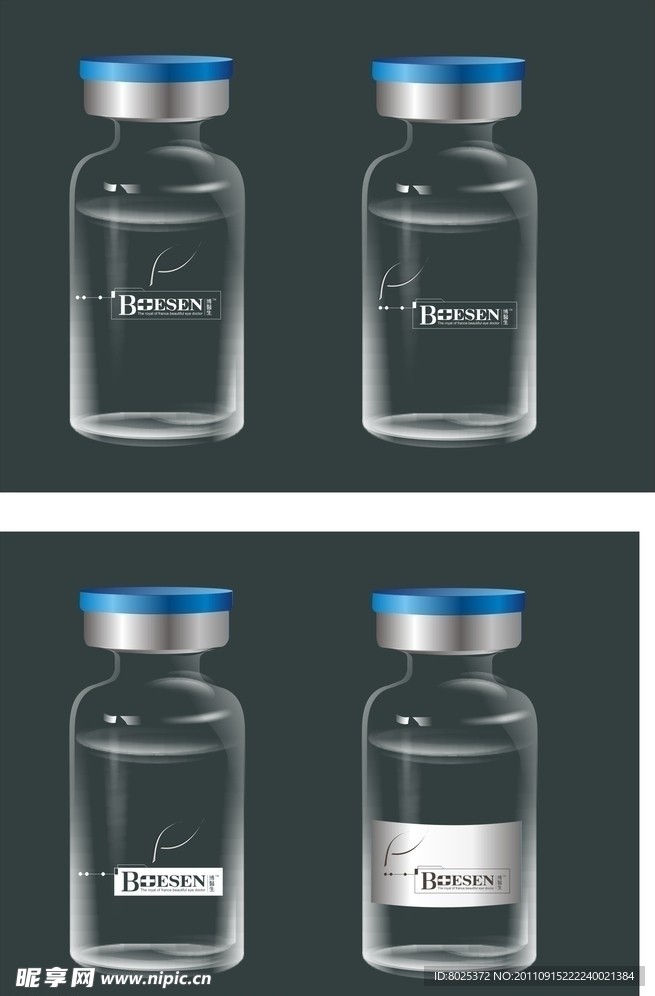 透明玻璃瓶型