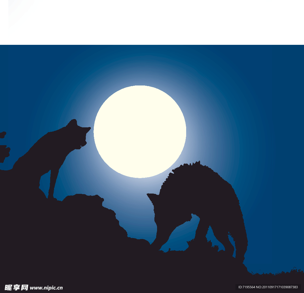 狼 夜 明月