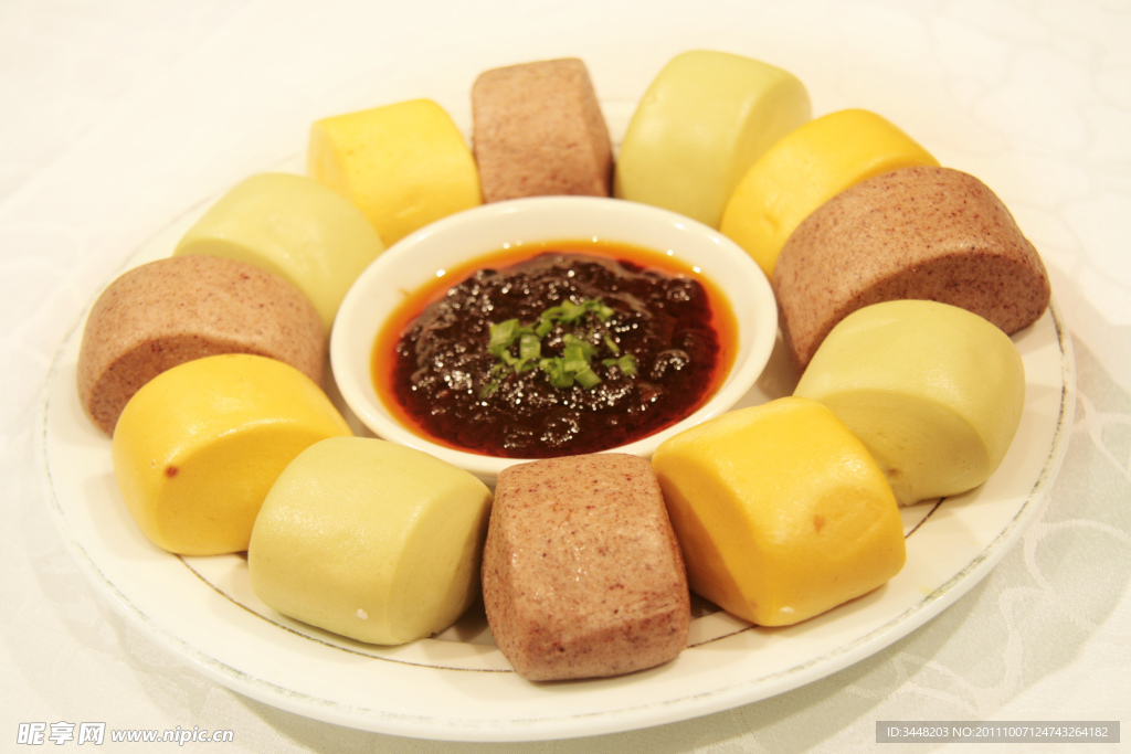 雜面饃蘸醬