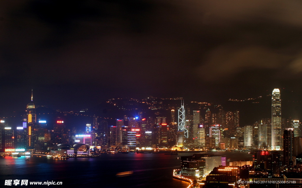 城市夜景海報