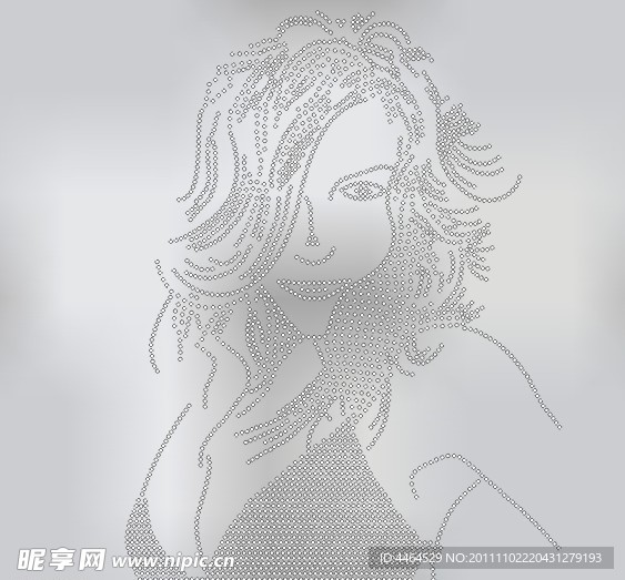 美女頭燙圖