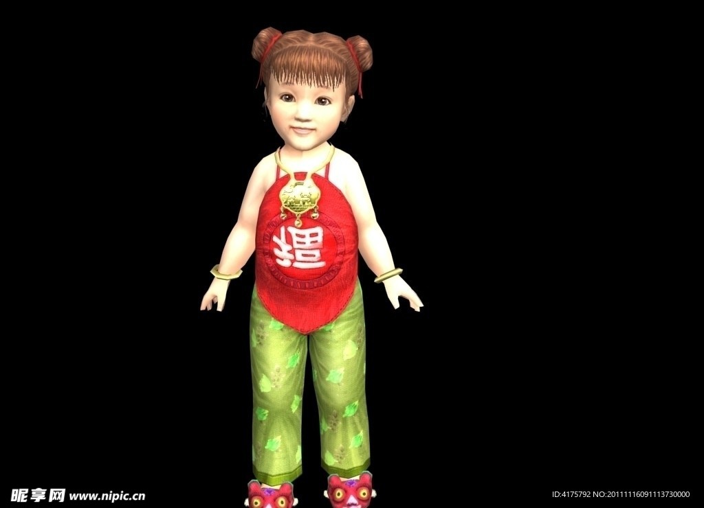 max模型中國風小妹妹