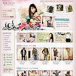 韩国时尚服饰个性网店牛仔网页模板