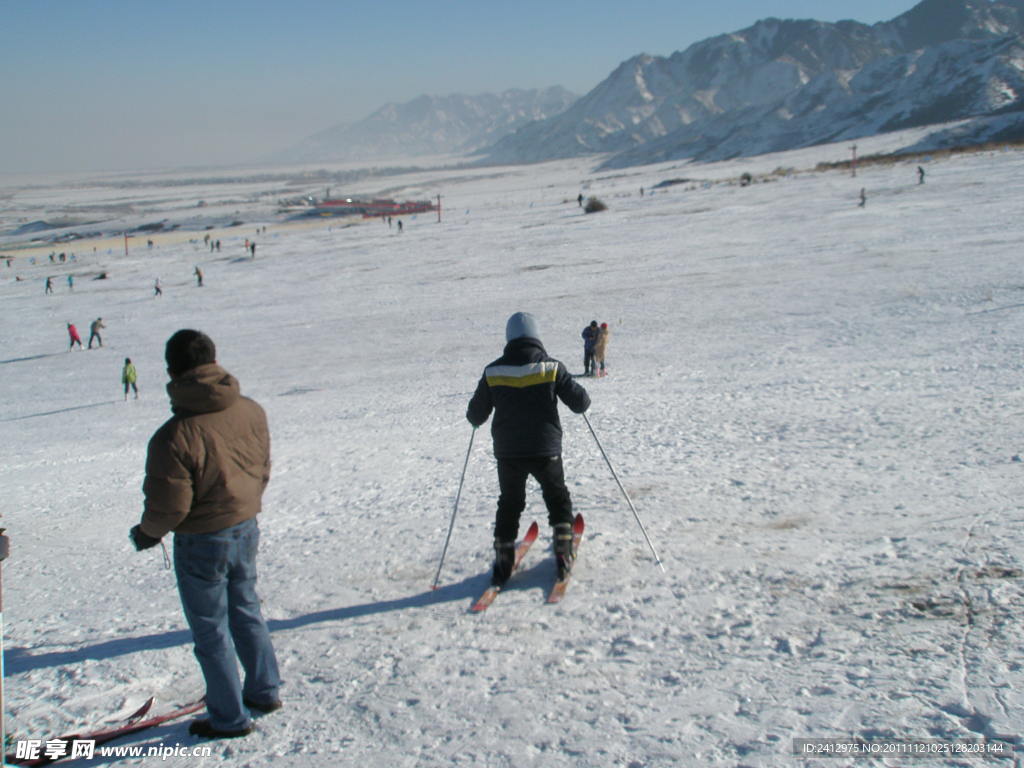 乌鲁木齐南山滑雪场初级雪道