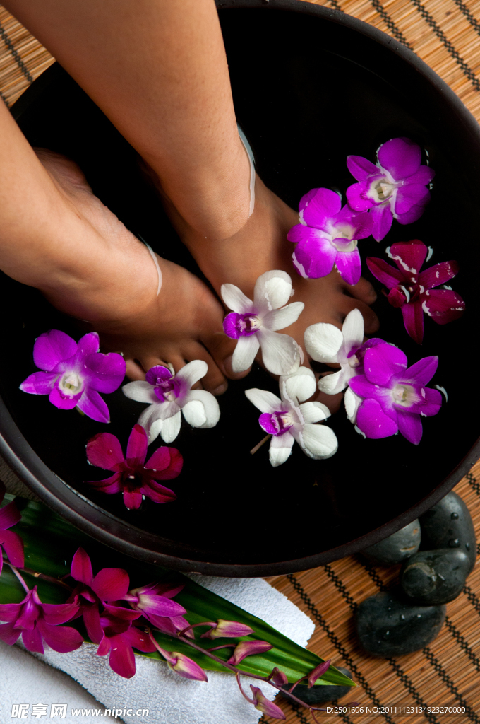 花瓣足浴 中式養(yǎng)生