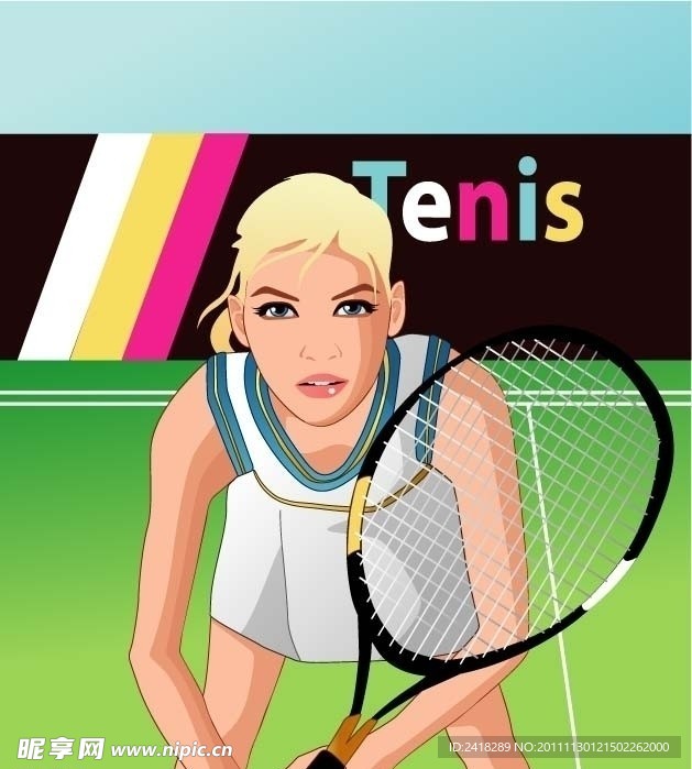 网球比赛人物