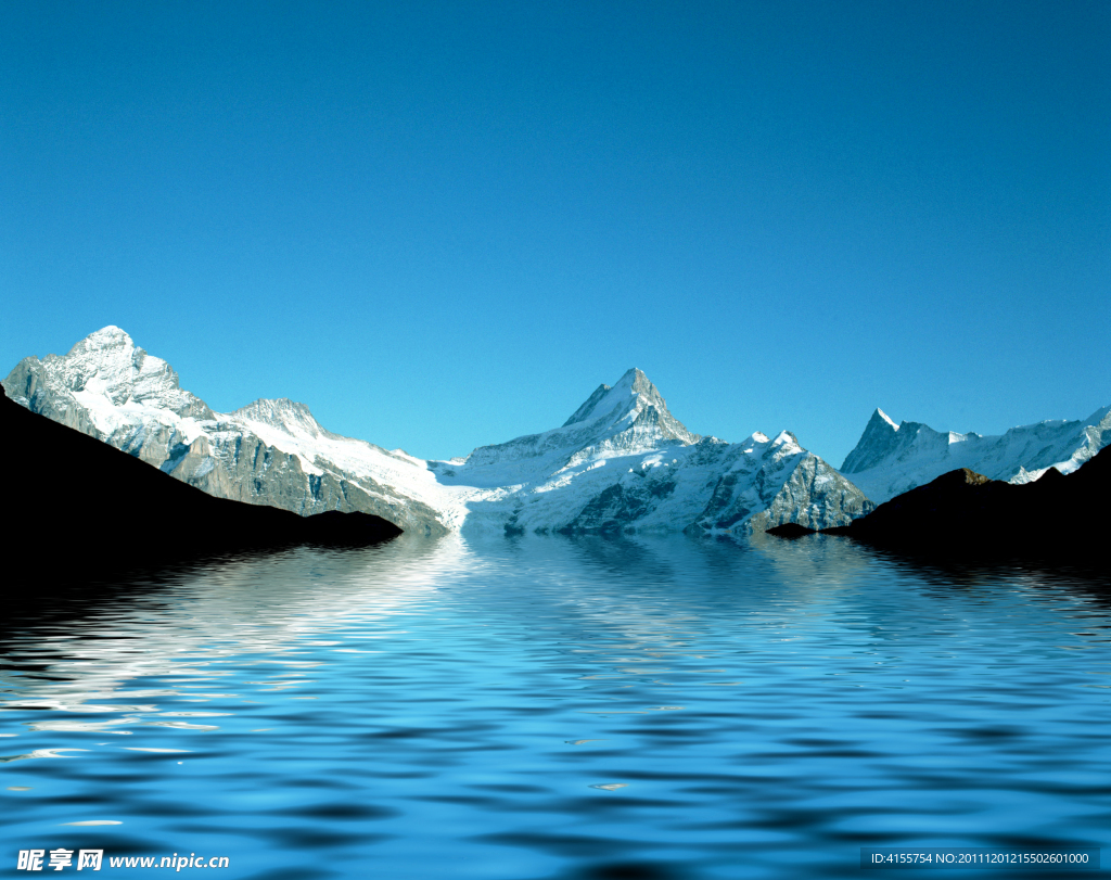 自然風景 水面倒影