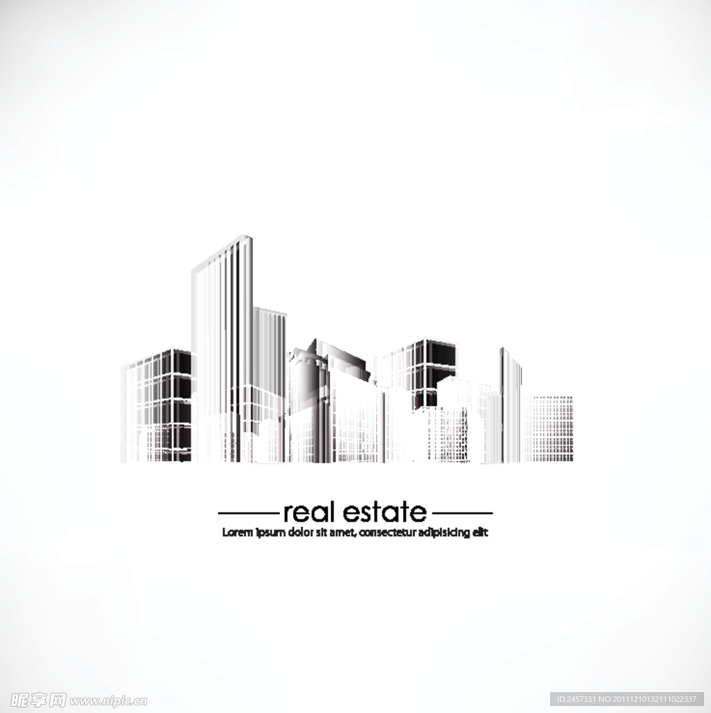 城市建筑金融大厦剪影