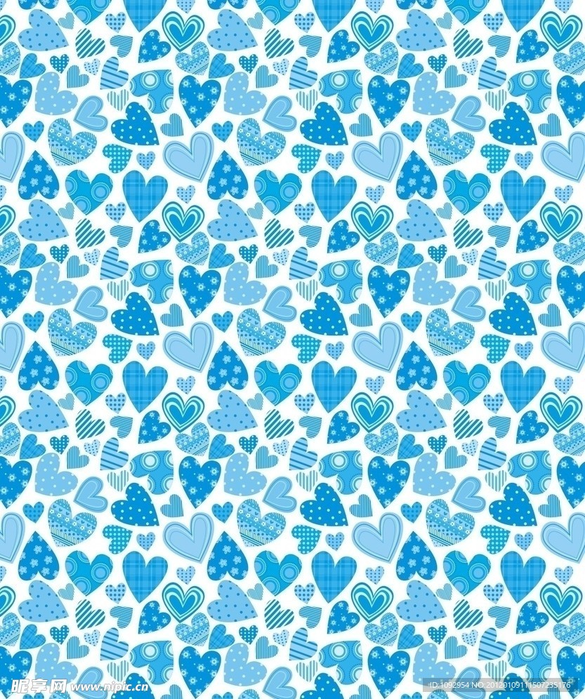 蓝色海洋之心包装壁纸