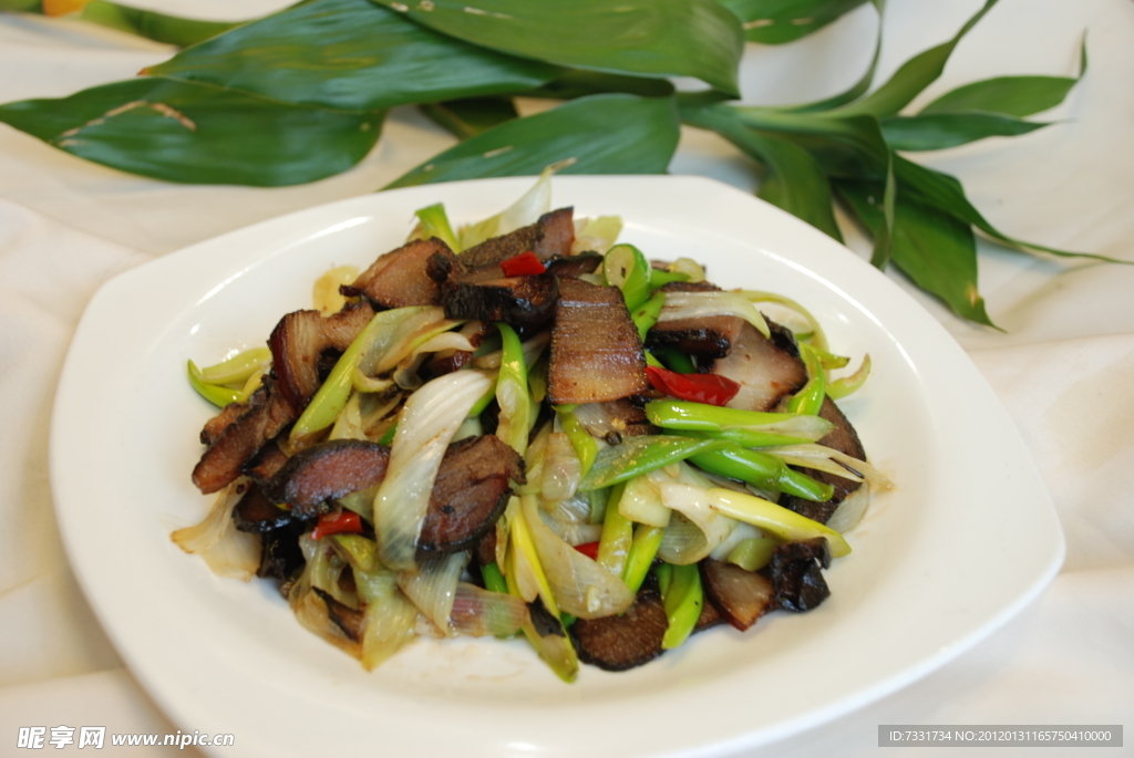 臘肉炒蔥