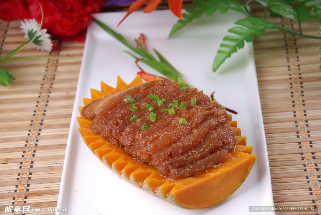 瓜船粉蒸肉