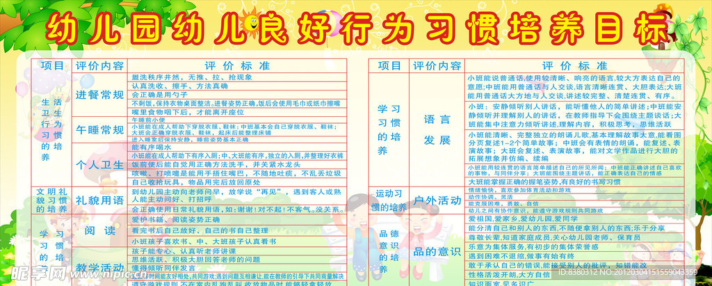 幼兒園展板