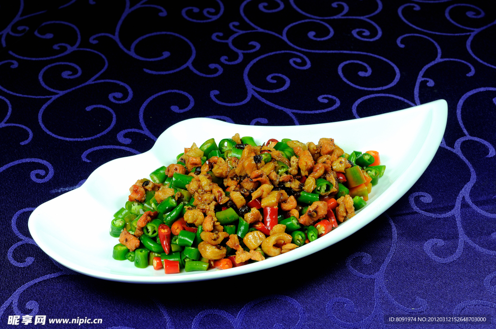美椒豆豉炒海雁肉