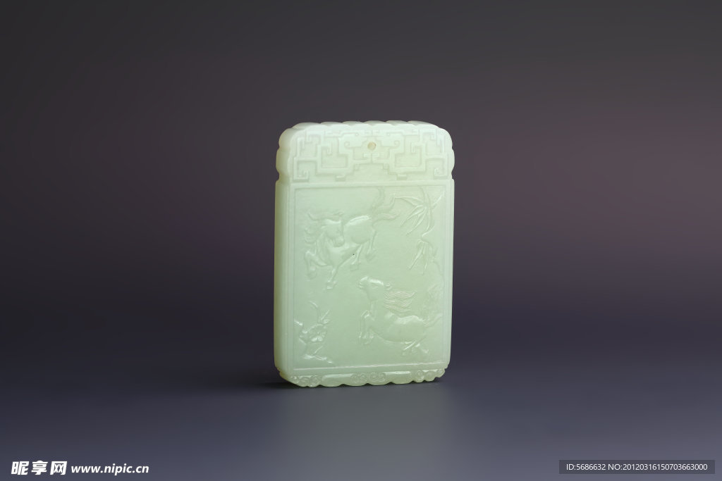 玉器 雙馬牌
