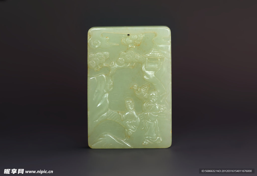 玉器 江南得如玉牌