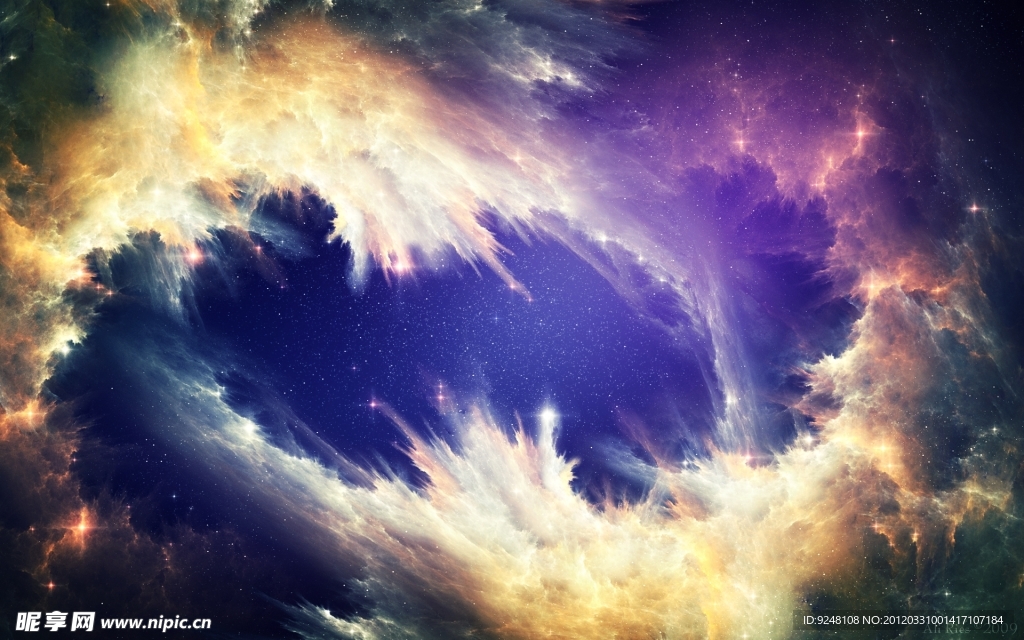 星空 五彩繽紛