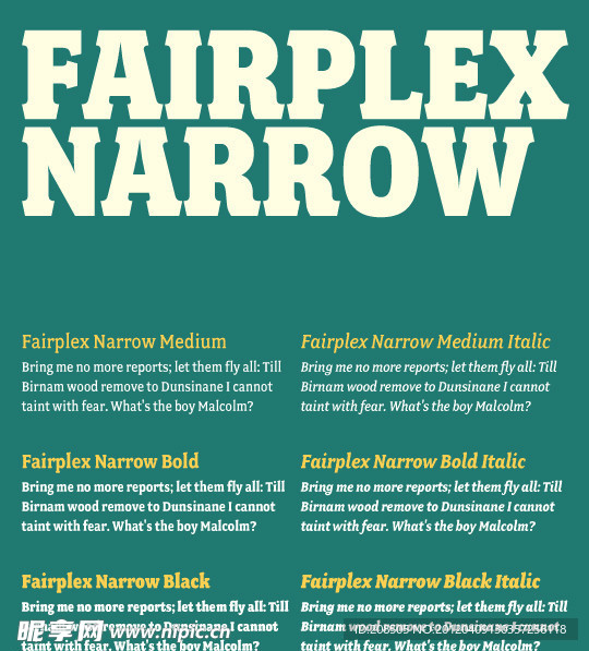 Fairplex系列字体下载