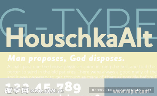 HouschkaAlt系列字体下载
