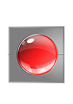 红色玻璃球