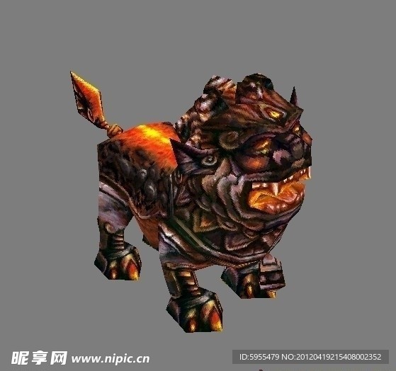 火狻猊怪物3D模型