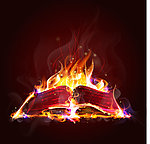 燃烧的火焰图书