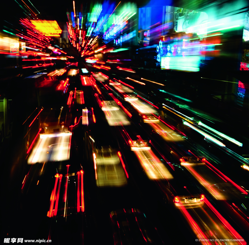 流光溢彩的夜晚
