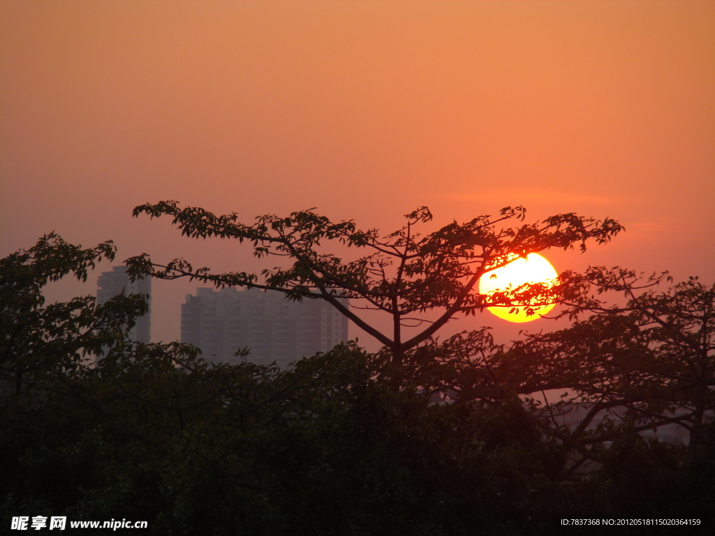 夕煙西下