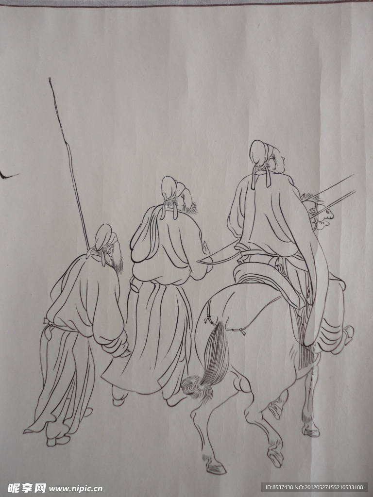 白描人物