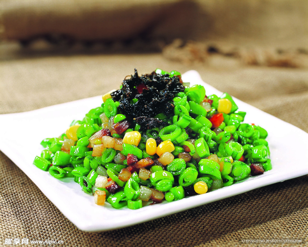 欖菜醬肉炒豆粒