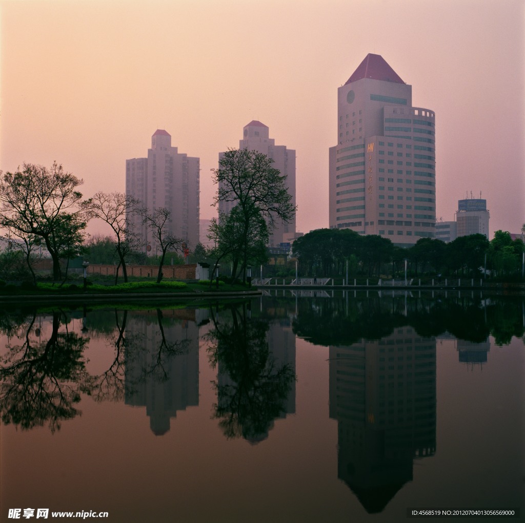 南通濠河晨曦