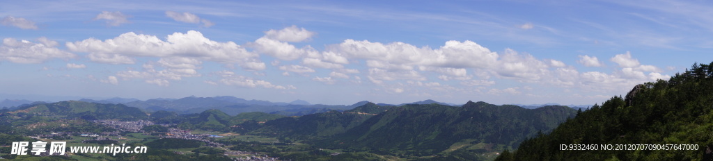 山頂眺望