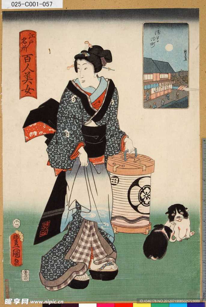 江戶名所百人美女圖