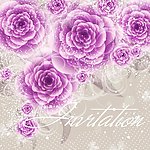 紫色梦幻花纹花朵 玫瑰