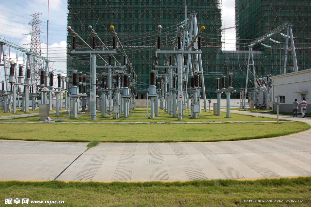 南方電網供電局變電站攝影圖