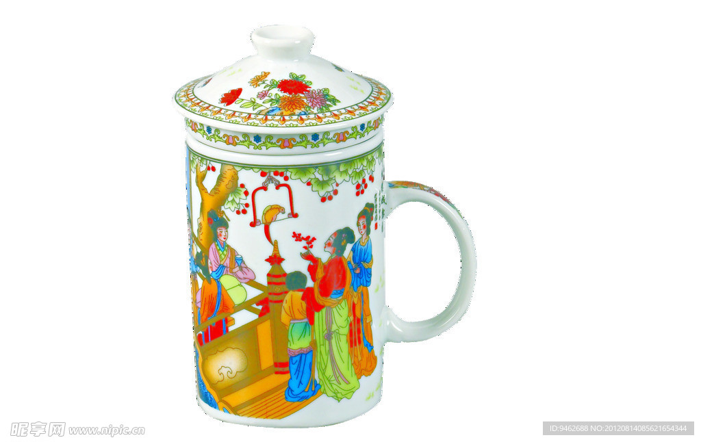 中国古代图案杯