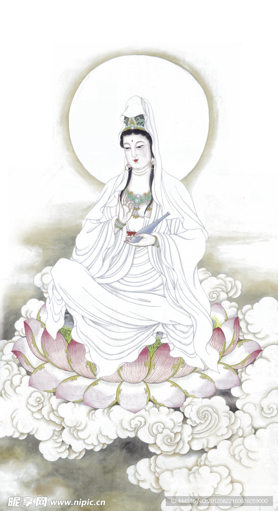水墨畫 觀音