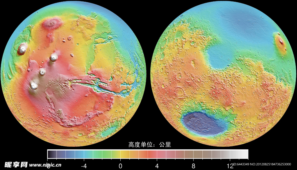 火星東西兩半效果圖