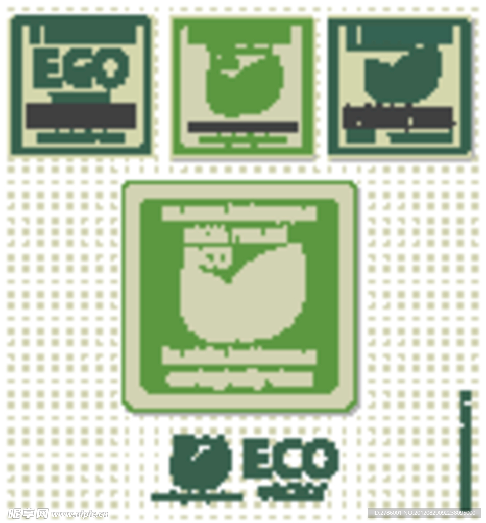 绿色生态标志 标签