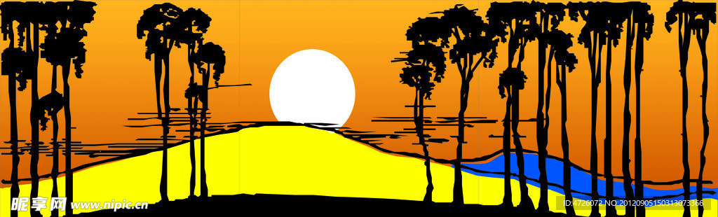 夕陽落下