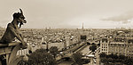 从巴黎圣母院远眺巴黎全景