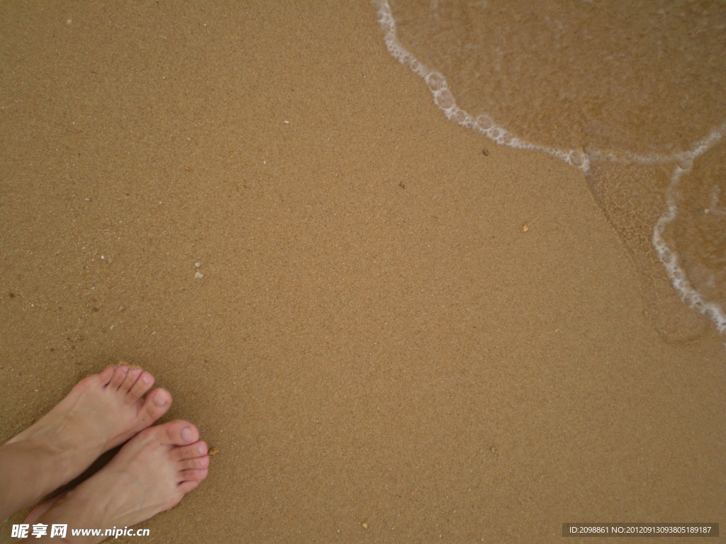 海滩 小脚丫