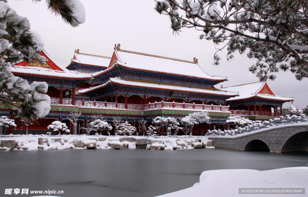 三仙山雪景