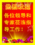 熱烈歡迎領導和專家